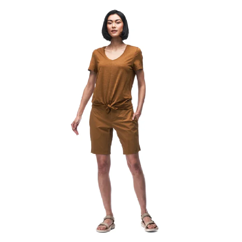 Indyeva Women's Diporto T-Shirt Notch Collar Peter Pan Collar Cowl Neck