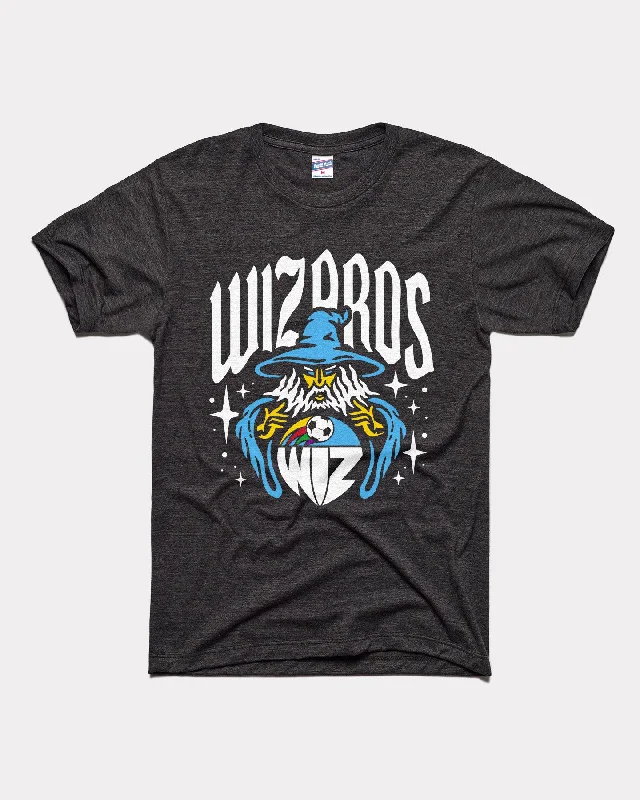 Kansas City Wizards Crystal Ball Black T-Shirt Collared Crew Neck Turtle Neck
