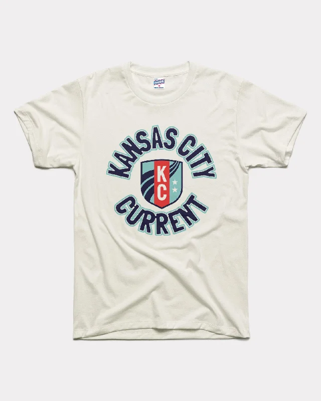 KC Current Vintage White T-Shirt Elegant Classic Vintage