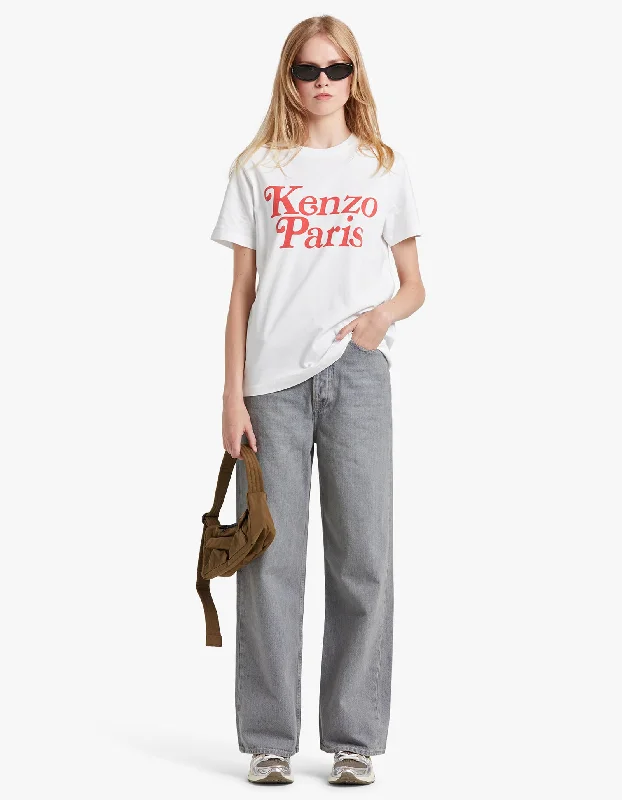 Kenzo By Verdy Loose T Shirt - Off White Hooded Caped Shawl Collar