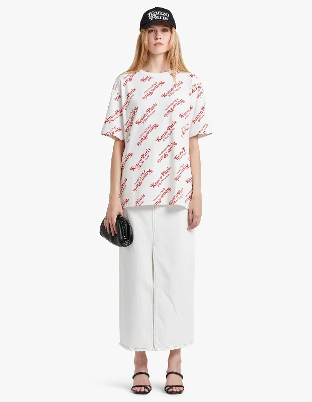 Kenzo By Verdy Oversize T Shirt - Off White Collared Crew Neck Turtle Neck