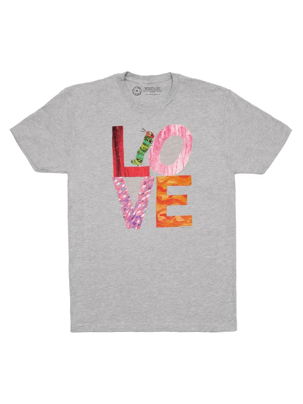 World of Eric Carle Love from The Very Hungry Caterpillar Unisex T-Shirt Hooded Caped Shawl Collar World of Eric Carle Love from The Very Hungry Caterpillar Unisex T-Shirt Hooded Caped Shawl Collar