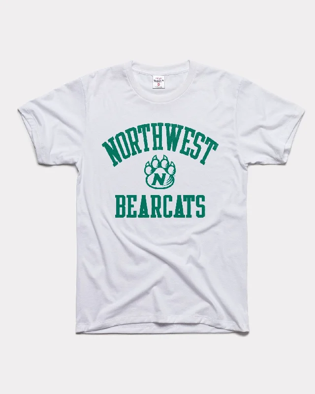 NWMSU Bearcats Vintage White T-Shirt Spandex Blend Rayon Blend Denim Blend