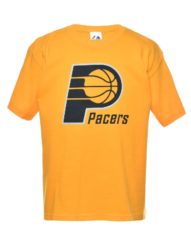 Pacers Printed T-shirt - L Mesh Canvas Denim