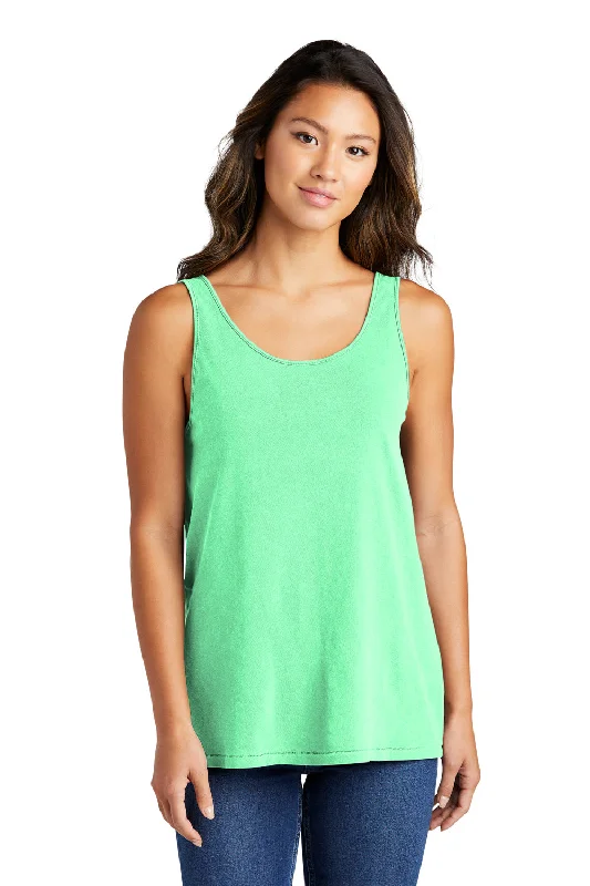 Port & Company Womens Beach Wash Garment Dyed Tank Top - Jadeite Green silver tank top