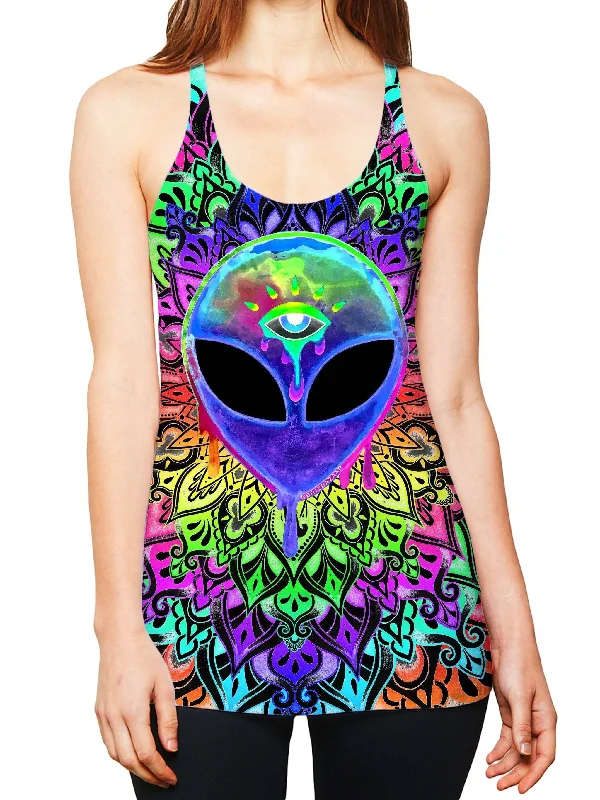 Psy Alien Purple Women's Tank graphic tank top