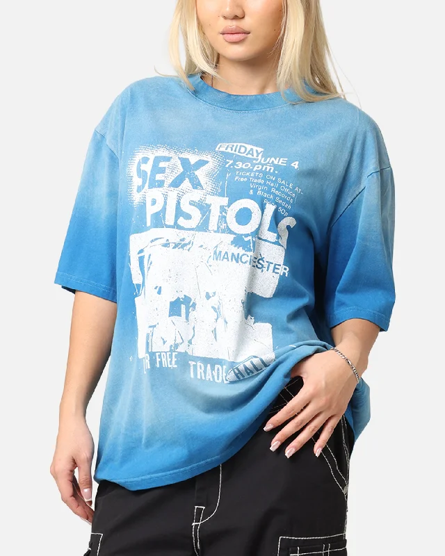 Sex Pistols Sun Fade T-Shirt Sun Washed Blue Casual Formal Business