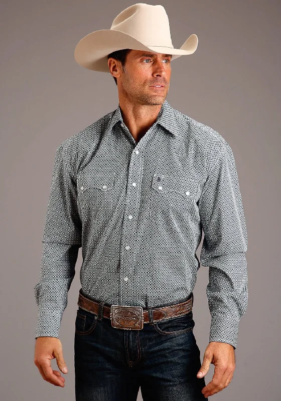 Stetson Mens Green 100% Cotton Circle Diamond L/S 2 Pocket Shirt Ribbed T-Shirt High Neck Heavyweight Stetson Mens Green 100% Cotton Circle Diamond L/S 2 Pocket Shirt Ribbed T-Shirt High Neck Heavyweight