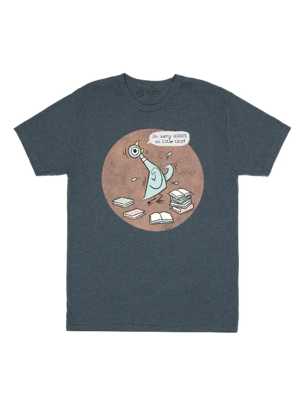 The Pigeon: So Many Books Unisex T-Shirt Real Fur Shearling Chenille