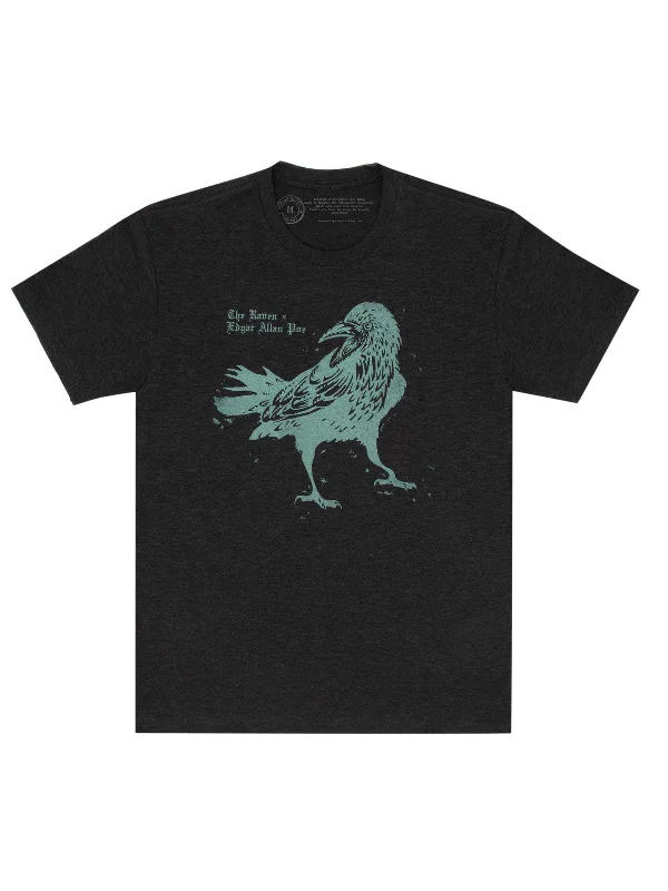 The Raven: Penguin Horror Unisex T-Shirt Zippered Front Buttoned Front Snap Front