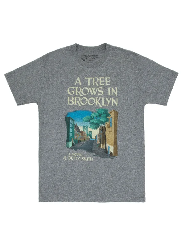 A Tree Grows in Brooklyn Unisex T-Shirt V-Neck T-Shirt Long Sleeve Cotton