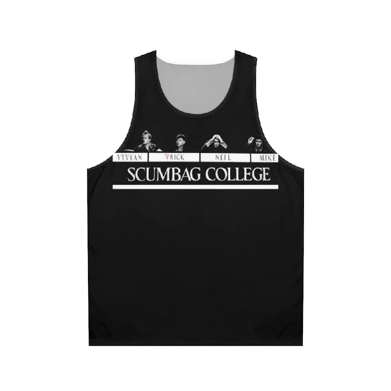 Unisex 1980s Punk Rock College Lifestyle Graphic Tank Top bold tank top