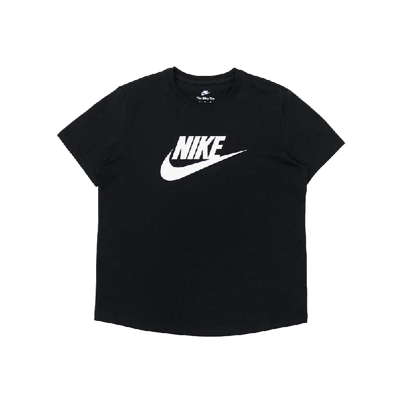W Sportswear Essentials Logo Tee 'Black/White' Zippered Buttoned Snapped