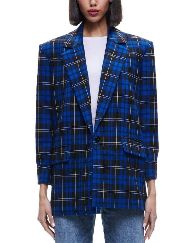 alice + olivia Ashley Oversized Boyfriend Blazer Women's Pencil Blazer