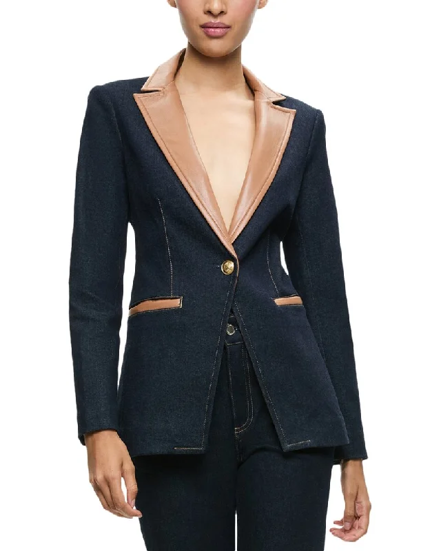 alice + olivia Breann Lg Str Sholder Blazer Women's Boutique Suit