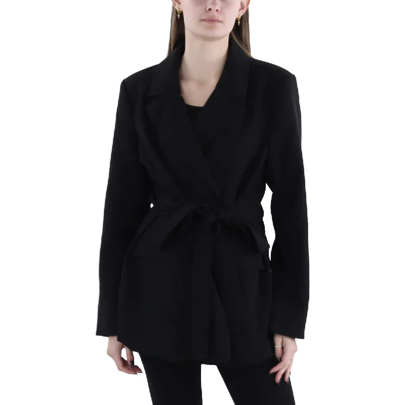 Bagatelle Womens Belted Business Open-Front Blazer Women's Adventure Blazer