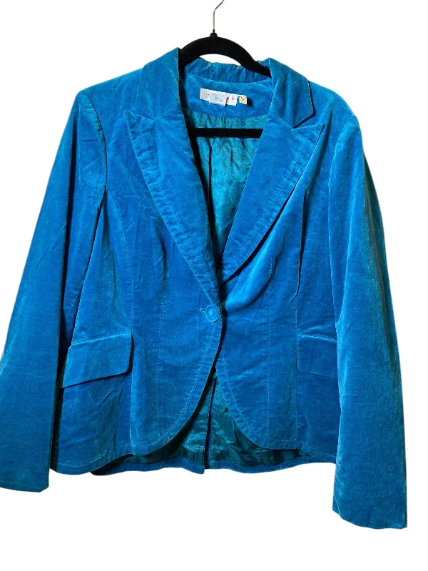 Blazer By Nine West In Aqua, Size: L Women's Custom Jacket