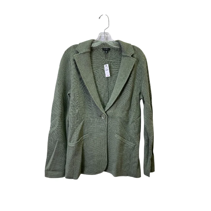 Blazer By Talbots In Green, Size:M Women's Fashion Blazer