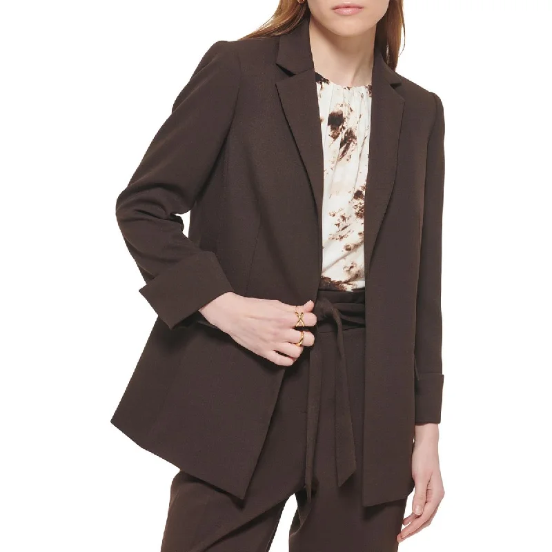 Calvin Klein Womens Notch Collar Suit Separate Open-Front Blazer Plus Size Women's Coat