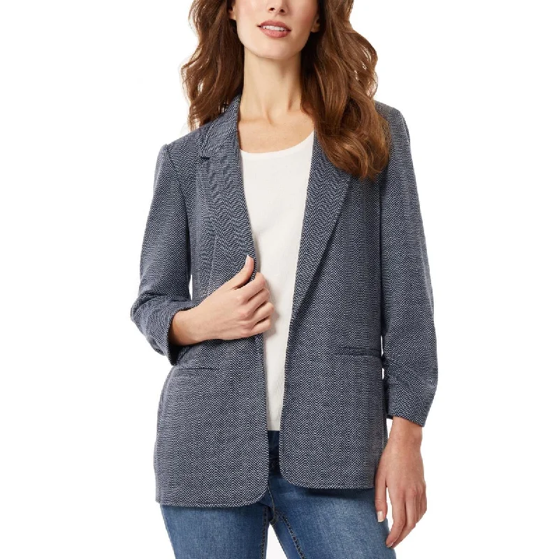 Jones New York Womens Ruched Office Open-Front Blazer Milan Custom Blazer