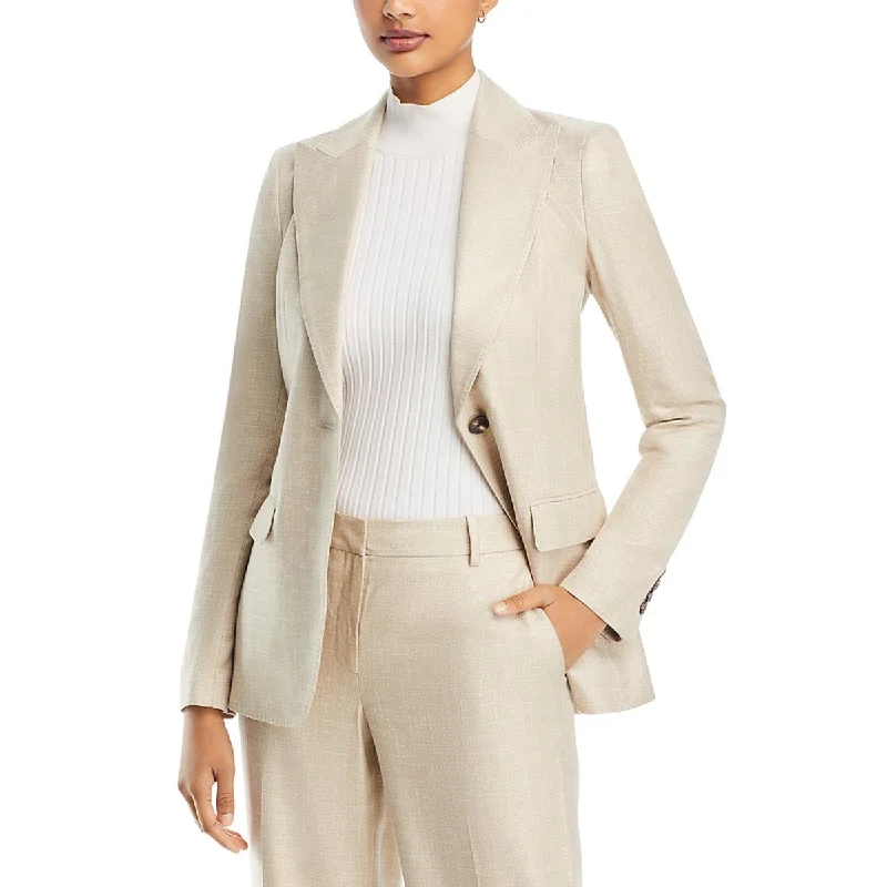 Lafayette 148 New York Womens    Suit Separate Business One-Button Blazer Spring Women's Coat