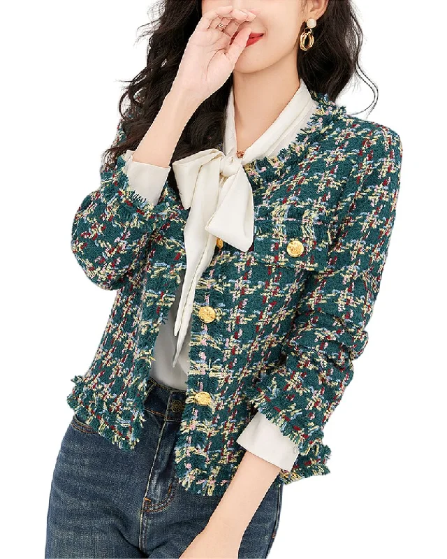 WLZD Wool-Blend Blazer Women's Fashion Blazer