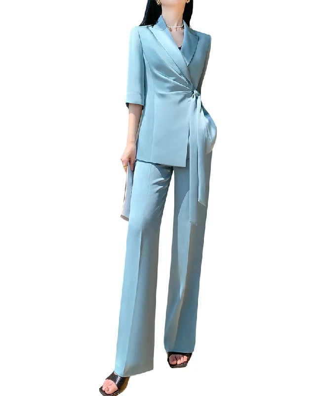 Anette 2pc Blazer & Pant Set Women's Trendy Jacket