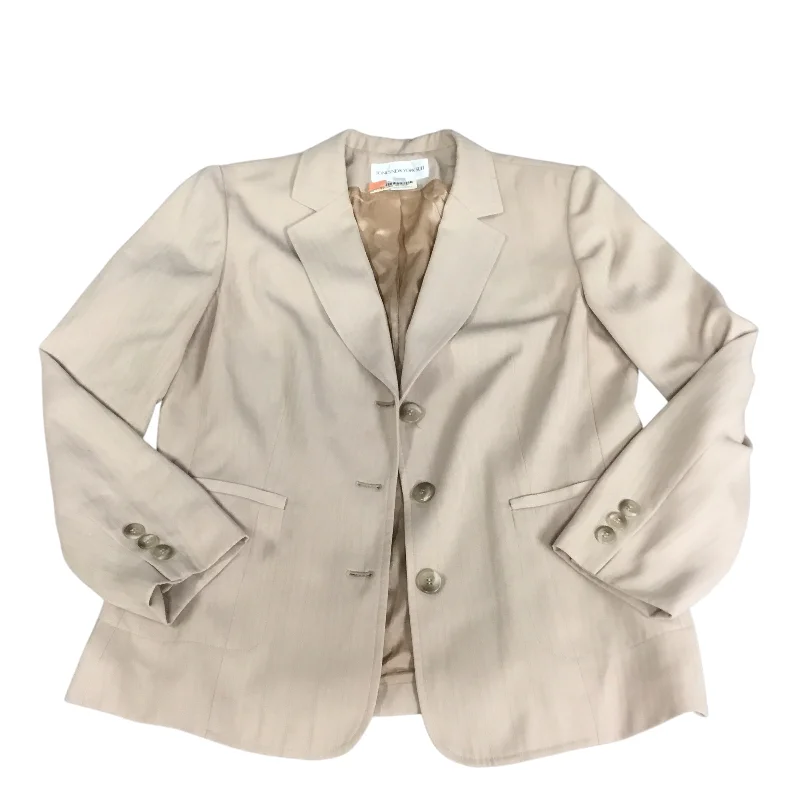 Blazer By Jones New York In Tan, Size: 12 Women's Classic Blazer