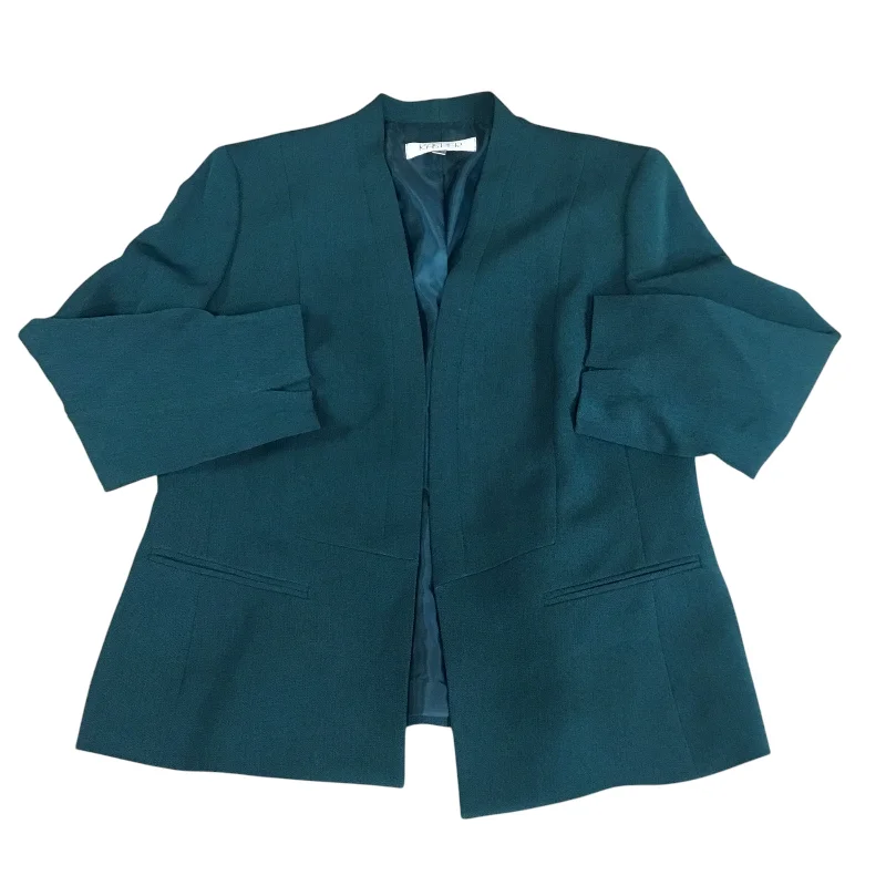 Blazer By Kasper In Teal, Size: 6 Women's Trendy Jacket