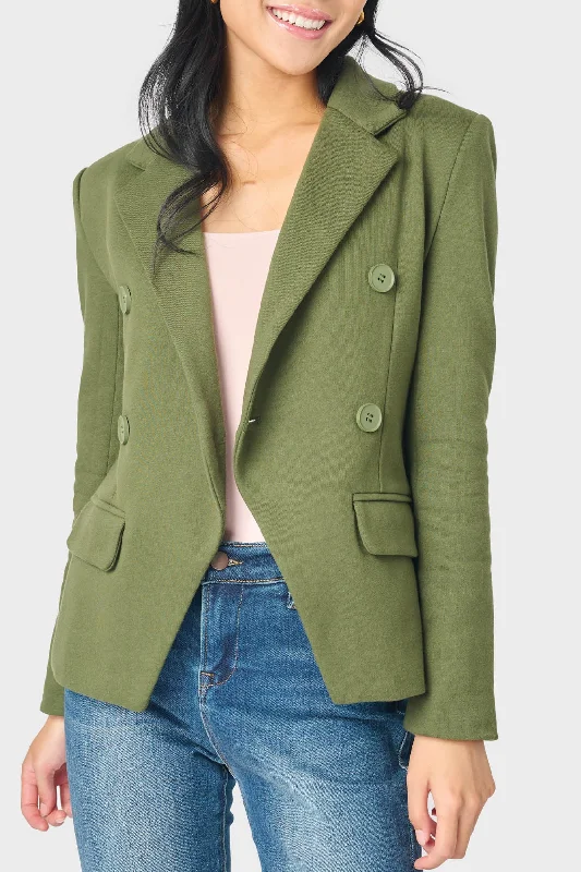 Double Breasted Blazer Women's Party Jacket