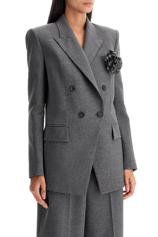 Giuseppe Di Morabito Double-Breasted Wool Stretch Blazer Plus Size Women's Coat