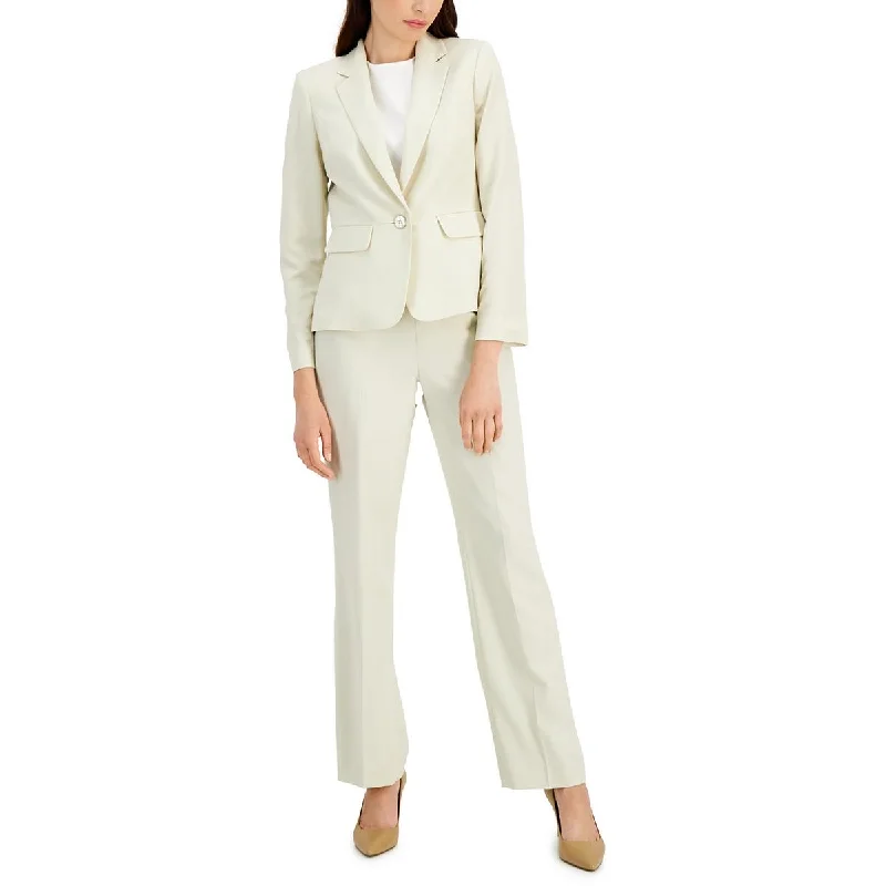 Le Suit Womens Office Work Wear One-Button Blazer Women's Travel Jacket