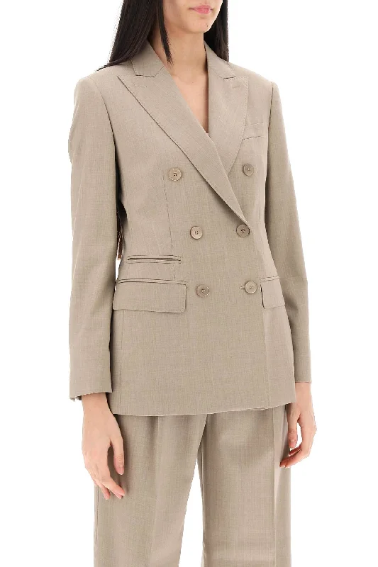 Max Mara Nandina Double-Breasted Blazer Women's High-End Blazer