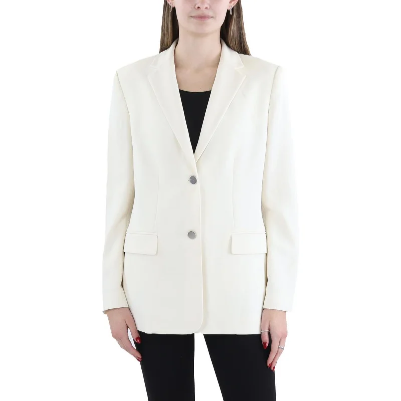 Theory Womens Solid Office Two-Button Blazer Women's Trendy Blazer