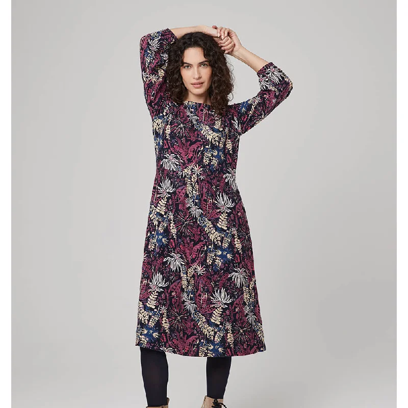 Forest Inspired Dress in Plum