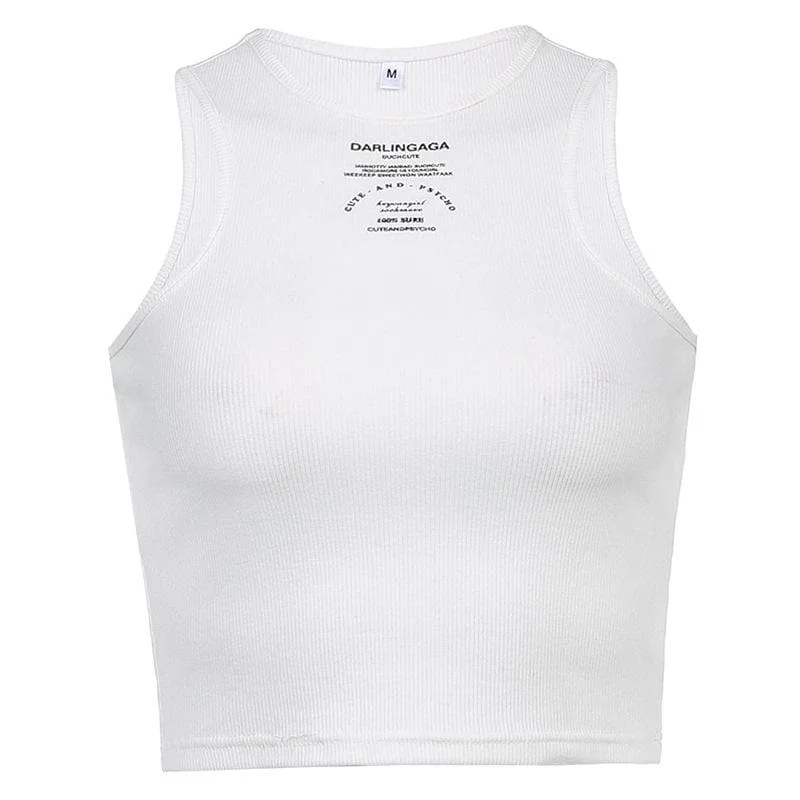 Ribbed contrast sleeveless crop top Lace Blend Ribbed Blend Corduroy Blend