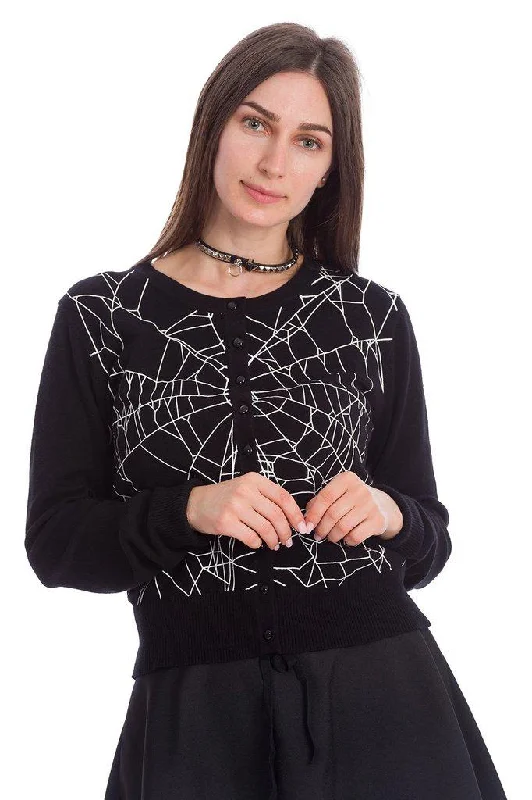 Creepy Spider Cardigan Stylish Fashionable Trendy