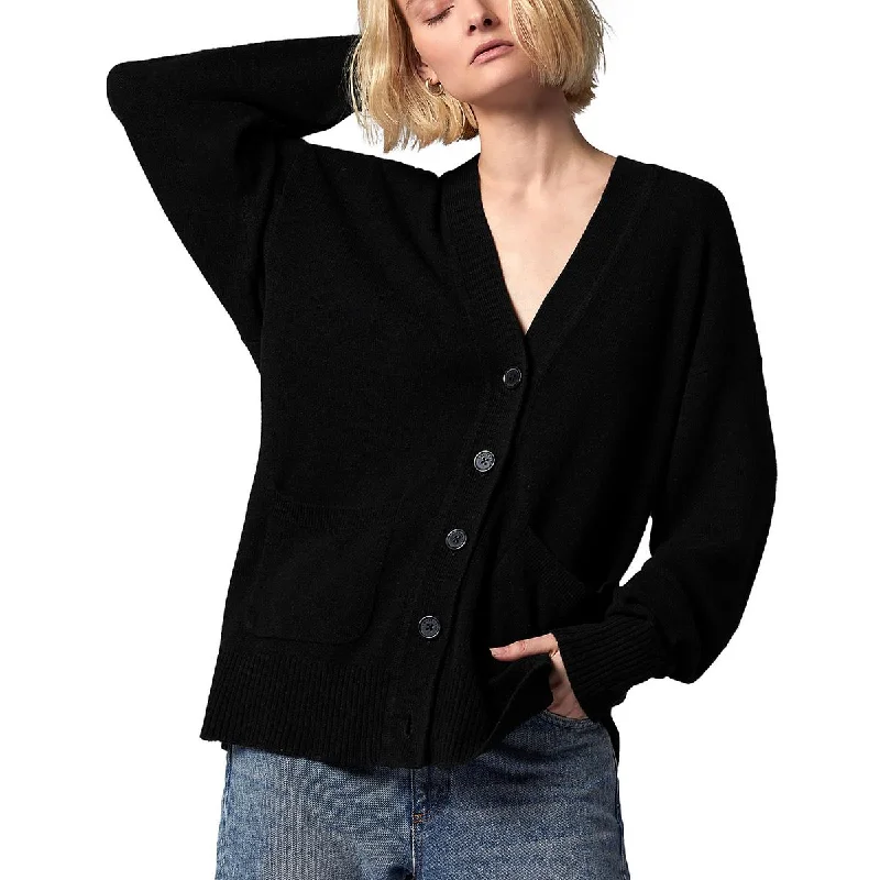 Equipment Femme Womens Clemence Cashmere V-Nec Cardigan Sweater Nylon Fabric Polyester Fabric Spandex Fabric