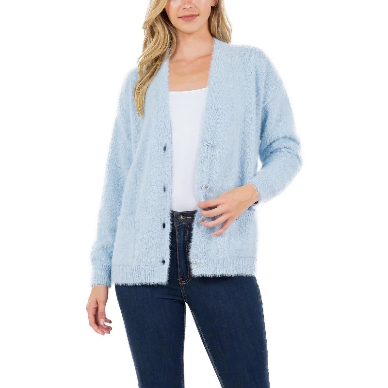 Fever Womens Jewel Buttons Cardigan Cardigan Sweater Elasticated Padded Insulated