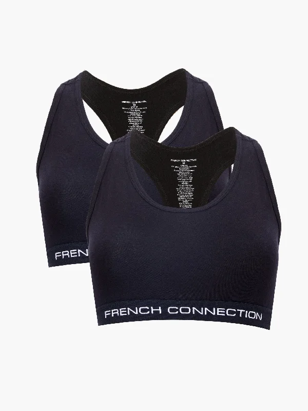 French Connection 2 Pack Crop Top Welt Pockets Slit Pockets Flap Pockets
