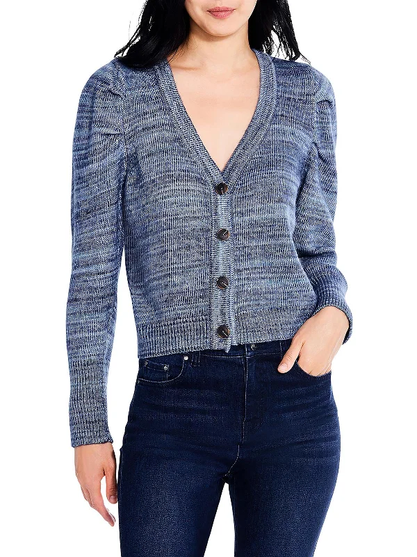 Harvest Cardigan Womens Button Up Fall Cardigan Sweater Print Jacquard Patchwork