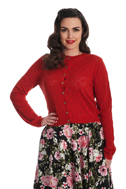 Hearts Charm Cardigan Casual Formal Business