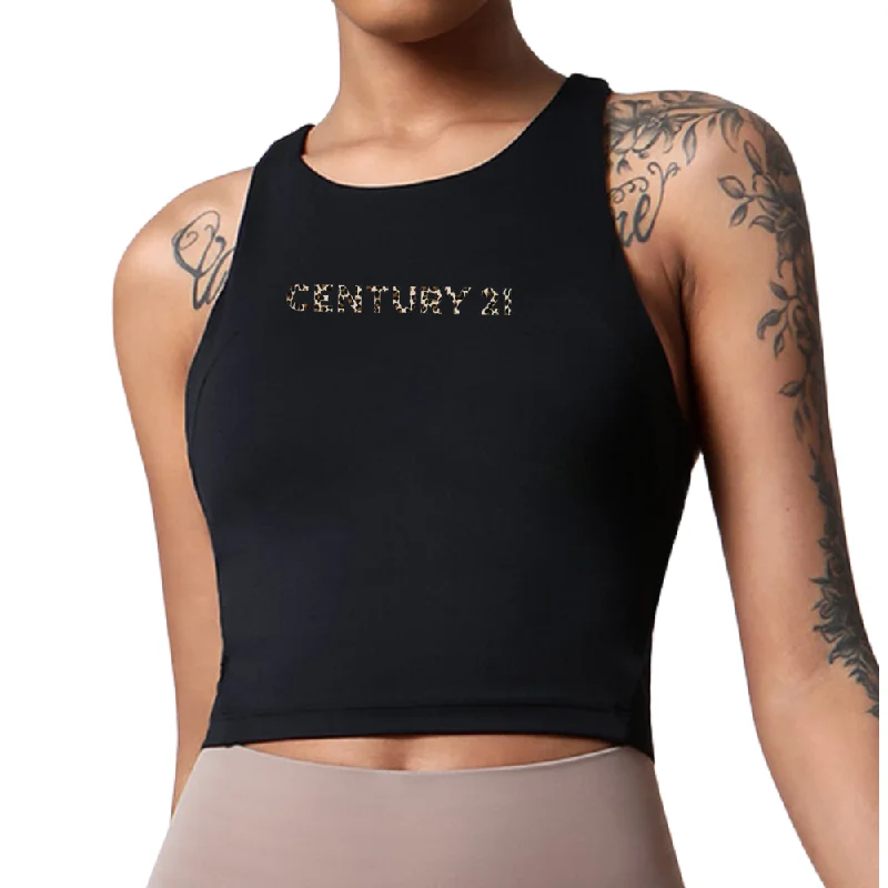 Leopard Wordmark Athletic Crop Top - CLOSE OUT SALE Denim Fabric Leather Fabric Suede Fabric Leopard Wordmark Athletic Crop Top - CLOSE OUT SALE Denim Fabric Leather Fabric Suede Fabric