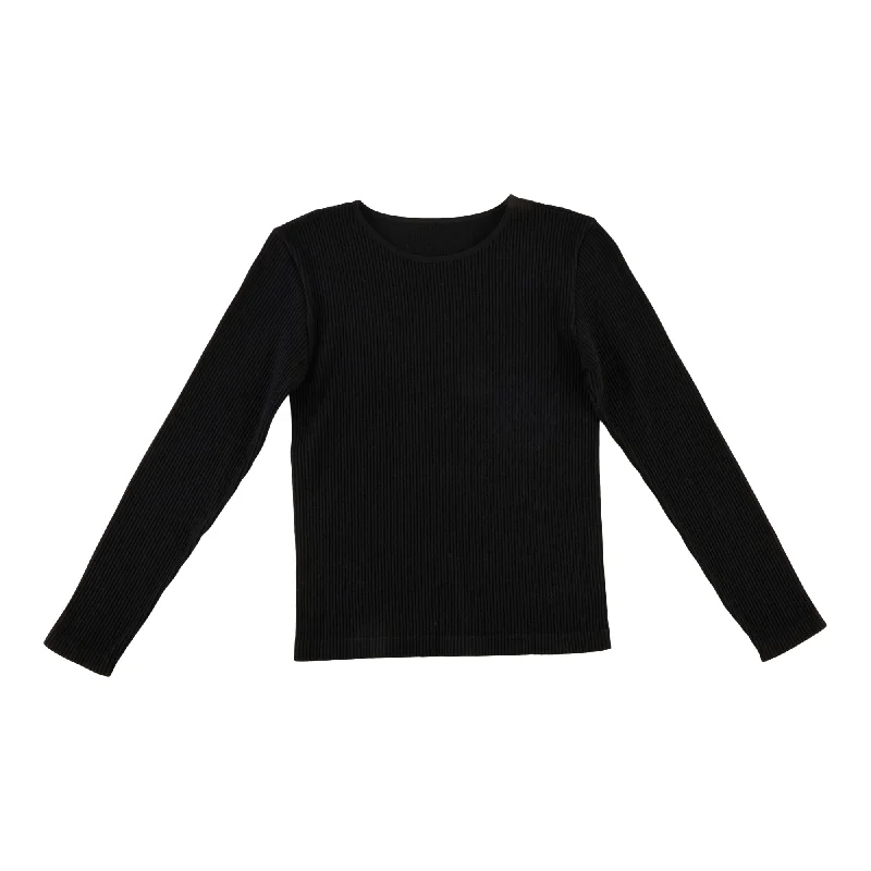 Limited Collection Women's Long Sleeve Seamless Crop Top Seamless Knitted Crochet