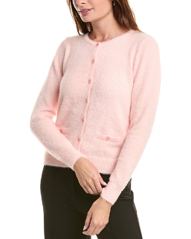 Nanette Nanette Lepore Fuzzy Cardigan Boxy Cardigan Fitted Cardigan A-Line