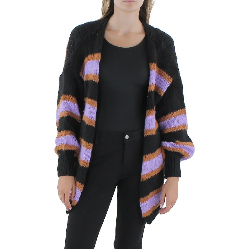 OWN IT. Womens Open Stitch Open Front Cardigan Sweater Lightweight Heavyweight Midweight