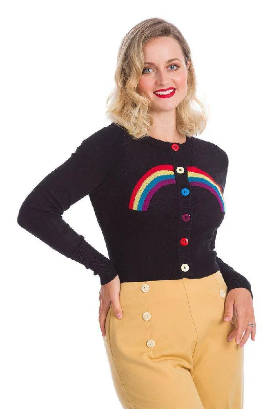 Rainbow Days Ahead Cardigan Modern Contemporary chic