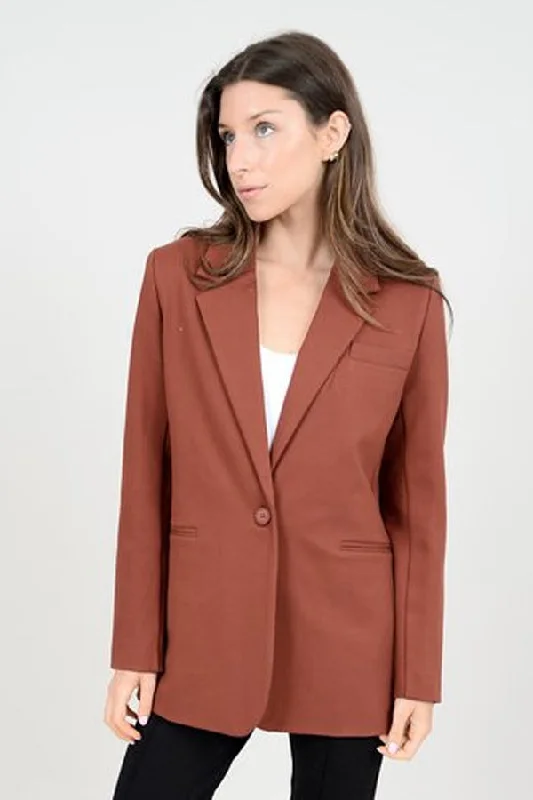 RD Style Alexis Single Button Blazer Women's Trendy Jacket