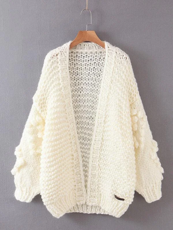 Thick Knitted Twist Loose Cardigan Modern Contemporary chic