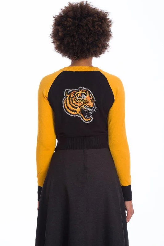 Tiger Queen Cardigan Satin Blend Silk Blend Wool Blend